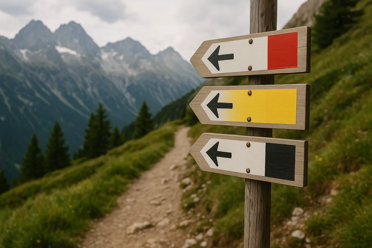 Come viene segnalata la difficoltà dei sentieri alpini? Il criterio che spesso crea confusione