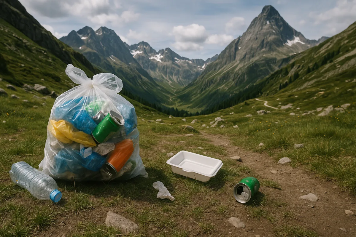 Spazzatura e rifiuti nei trekking alpini: le soluzioni pratiche per lasciare intatto il paesaggio che ami