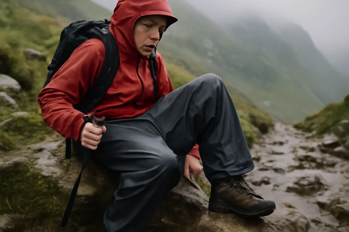 Pantaloni impermeabili in montagna: l'errore di taglia che compromette la salita