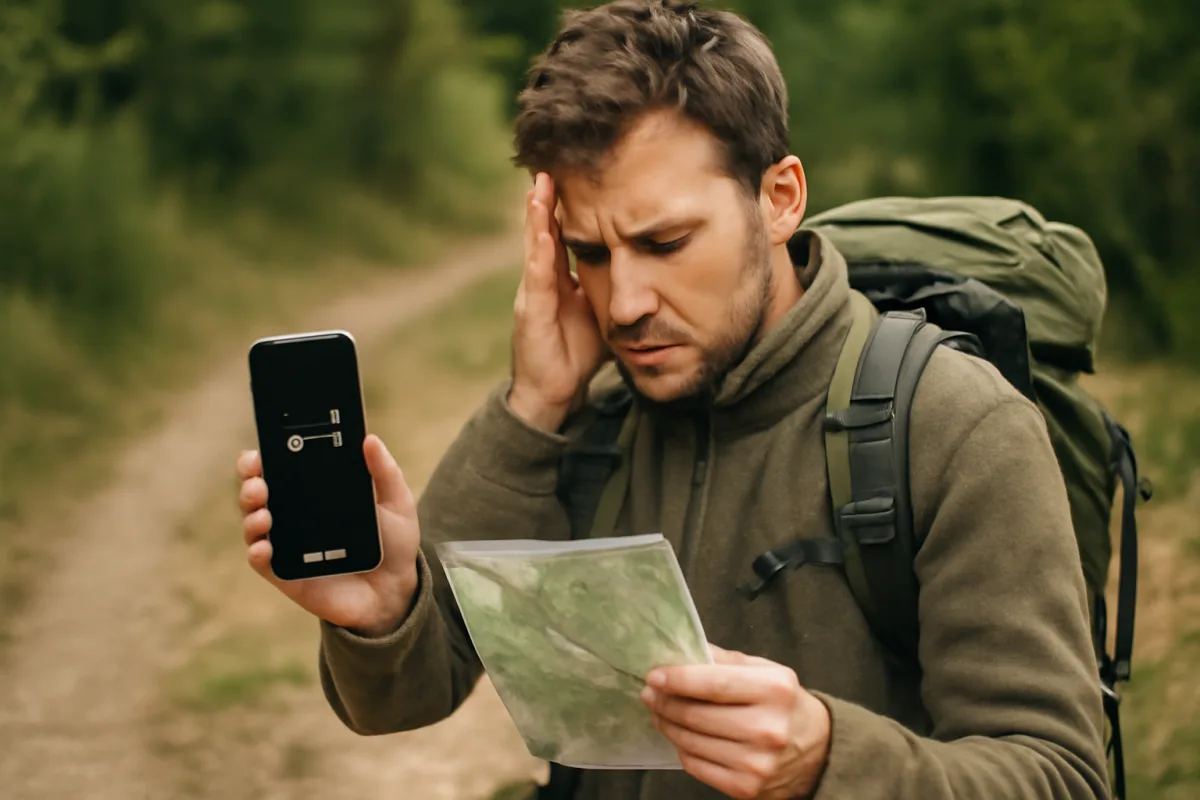 Mappe offline su smartphone in escursione: la batteria che tradisce al momento sbagliato