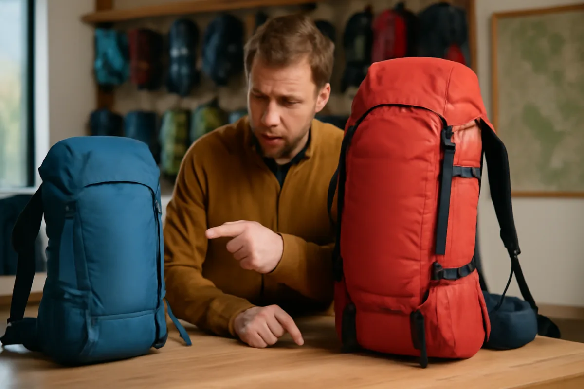 Volume dello zaino per gita alpina: come scegliere senza sbagliare misura