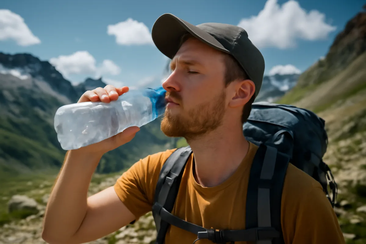 Acqua ghiacciata in escursione: bere freddo in quota è davvero sicuro